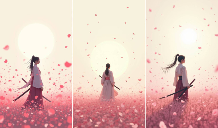 Lone Samurai Cherry Blossom